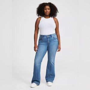 Torrid Bombshell High-Rise Flare Jean Gramercy Size 12 Short Plus Size